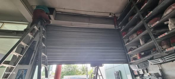 Roller shutter motor repair work at a property in Negombo